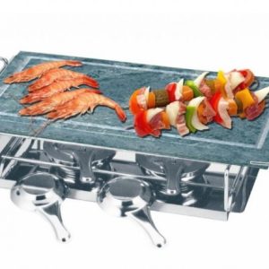 3290435-GRILL DA TAVOLA IN PIETRA OLLARE EVA RETTANGOLARE