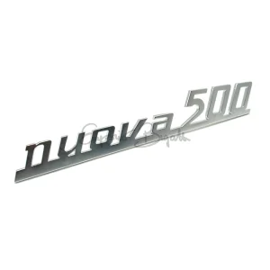 **Scritta posteriore nuova 500 in acciaio inox | Fiat 500 N D F |